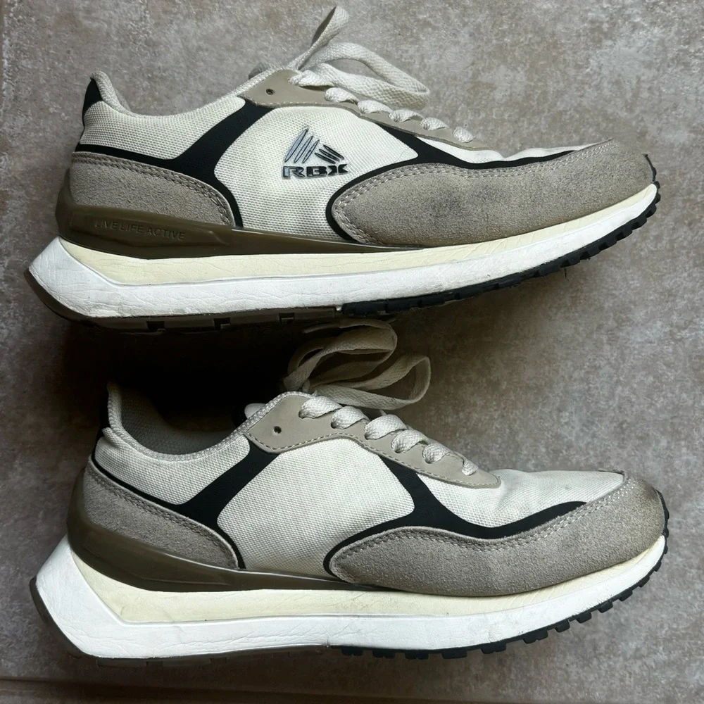 RBX Cream and Black Sneakers - Picture 2 of 7